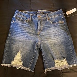Denim Bermuda shorts